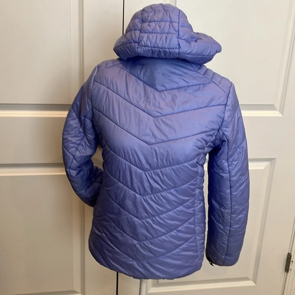 GERRY SZ L14-16 coat. Periwinkle blue. Zip up with hood. Great condition